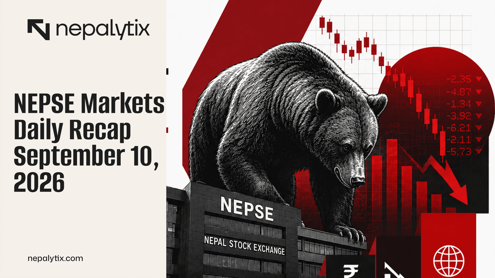 NEPSE Breaks 2,543 as Selling Deepens Despite Rs 4 Arab Turnover