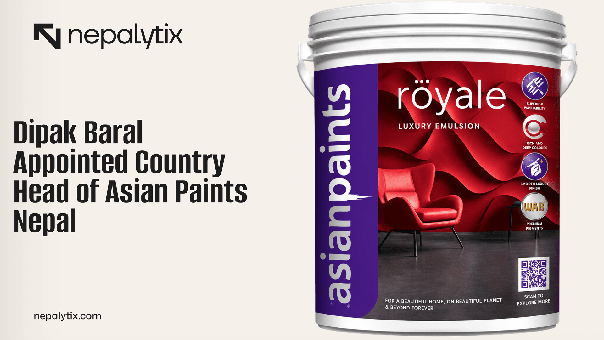 Dipak Baral Appointed Country Head of Asian Paints Nepal